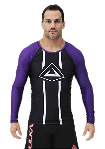 RASH GUARD VULKAN CHALLENGE ML ROXA