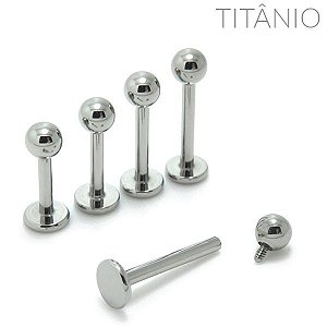 Labret Rosca Interna Titânio 1.6mm