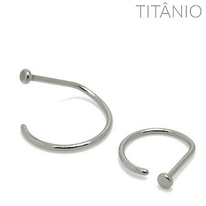 Argola Nariz G-Ring Titânio 1mm