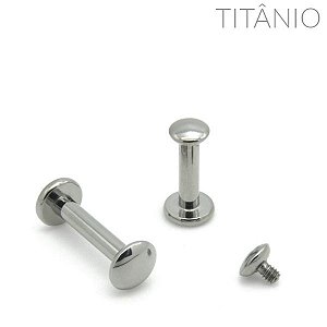 Labret Disco Arredondado Titânio 1.6mm