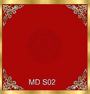Toalha Mandala Celta em veludo - Modelo MD S02