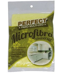 PANO MICROFIBRA 40X40 AMARELO PERFECT PRO
