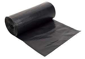 SACO LIXO ROLO PRETO 5O LTS RESISTENTE - Contem 50 Sacos