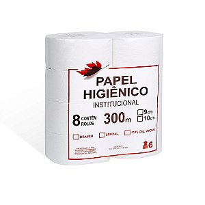 PAPEL HIG. ROLAO  - BRANCO LUXO - PC C/ 8 ROLOS