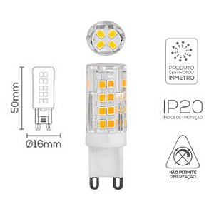 Lâmpada LED Bipino G9 3W 220V 2700K