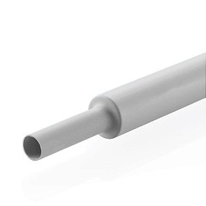 TUBO TERMORRETRATIL - 2,4mm - CINZA