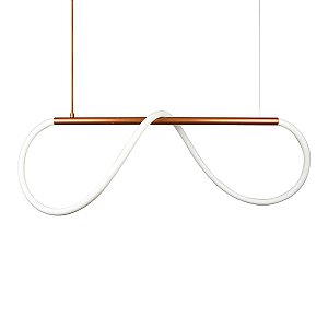 Lustre Design Moderno Rope 38w - Silicon LED 3000K - BRONZE