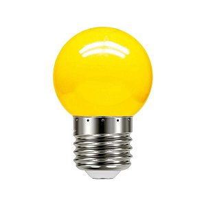 LÂMPADA BOLINHA LED 1W -AMARELA - 220V