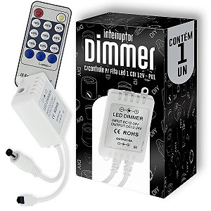 Interruptor Dimmer C/Controle P/ Fita Led 1 Cor 12v