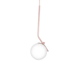 Kit 2 Pendentes On Ly ROSÉ com globo esfera de vidro Branco