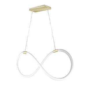 Lustre Design Moderno KNOT 38w - Silicon LED 6000K - OURO