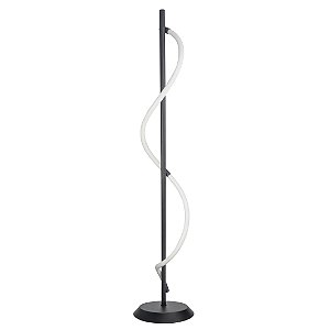 Abajur Coluna Moderno Rope 30W - Silicon LED 3000K - Preto