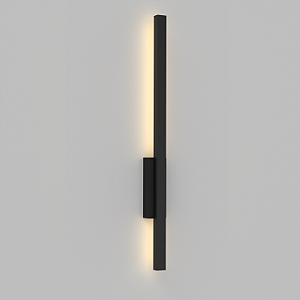 Arandela c/ Interruptor Touch Traço Reta 50cm  - PRETO - 3000K