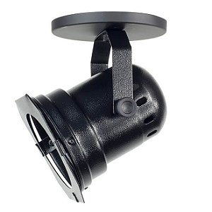 Spot de Sobrepor Cênico PAR 30 com Canopla - PRETO