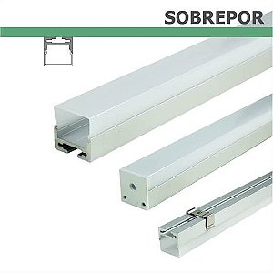 Perfil SOBREPOR para fita LED - 1 m