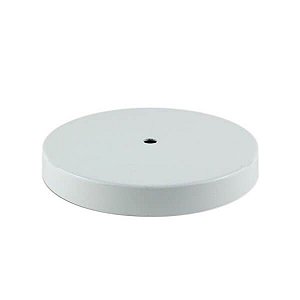 Canopla Redonda 155 X 20 mm Metal - BRANCO