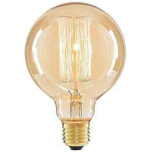 Lâmpada Filamento de Carbono GLOBO - G125 - 220V - 60W