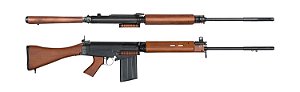 Rifle de Airsoft AEG Ares L1A1 Fal em Madeira Cal. 6mm