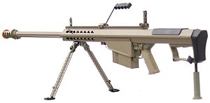 Sniper de Airsoft AEG  Snow Wolf Barret M107 TAN SW-013  Full Metal Cal 6mm
