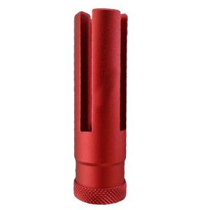 Flash Hider para Rifle INFINITY 70mm Vermelho Rosca Esquerda