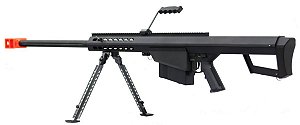Sniper de Airsoft AEG Snow Wolf Barret SW-02 Full Metal Black Cal 6mm