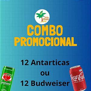 COMBO COM 12 CERVEJAS- ANTÁRTICA OU BUDWEISER