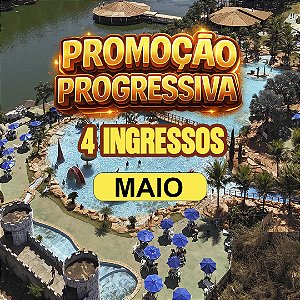 PROGRESSIVA TRÊS ILHAS MAIO- 4 INGRESSOS ADULTO ( Á PARTIR DE 12 ANOS)