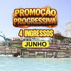 PROGRESSIVA TRÊS ILHAS JUNHO- 4 INGRESSOS ADULTO ( Á PARTIR DE 12 ANOS)