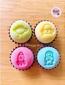 Carimbo para brigadeiro Astronauta