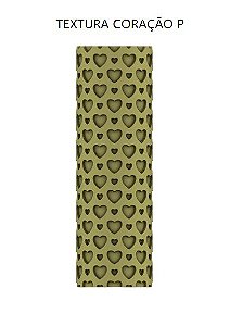 Rolo textura linha Coração