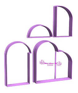 Cortador Porta Arco Moldura Cenario Biscoito Pão de Mel Confeitaria Biscuit