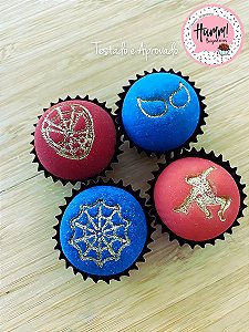 Carimbo para brigadeiro Homem Aranha