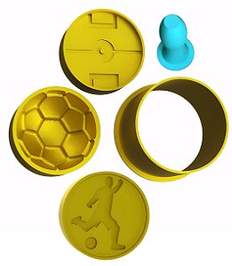Ejetor Doces Futebol Bola Campo e Jogador