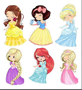 Cortador Modular Princesas Cute corpo inteiro 7 cm