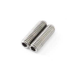 Parafuso carrinho (Saddle) ponte Stratocaster Aço Inox (par)