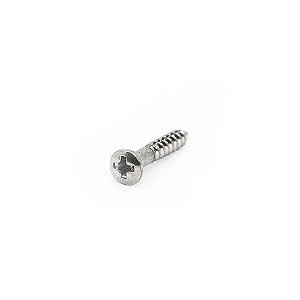 Parafuso para moldura captador cromado cabeça plana 2,4 x 16 mm Gotoh® PS-09-C