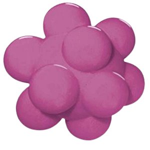 Brinquedo Furacão Pet Bola Maciça Meteoro G Rosa