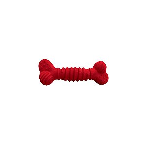 Brinquedo Osso de Borracha Superbone Furacão Pet P Vermelho