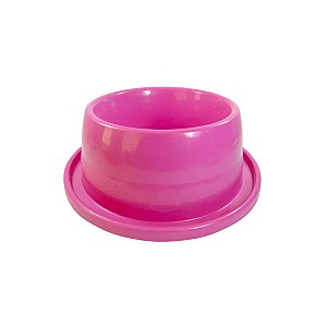 Comedouro Plástico Antiformiga Furacão Pet Tamanho 1 350 ml Rosa