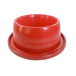 Comedouro Plástico Antiformiga Furacão Pet Tamanho 2 550 ml Vermelho