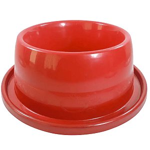 Comedouro Plástico Antiformiga Furacão Pet Tamanho 3 1000 ml Vermelho