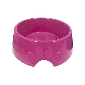 Comedouro Plástico Pop Furacão Pet Tamanho 3 1000 ml Rosa