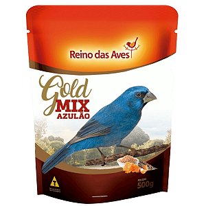 Mistura de Sementes Reino das Aves - Gold Mix Azulão 500g