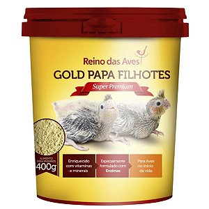 Papa Reino das Aves - Gold Papa Filhotes Pote 400g