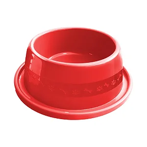 Comedouro de Plástico Anti-Formiga N3 1000ml - Vermelho