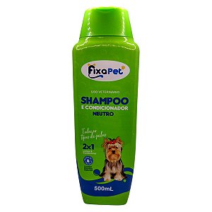 Shampoo e Condicionador 500ml Fixa Pet - Neutro
