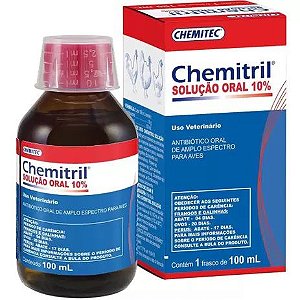 Chemitril 10% - Antibiótico para Aves - 100ml