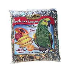 Mistura de Sementes para Papagaio - Nutripássaros - 500g