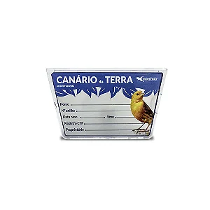 Placa de Identificação Canário da Terra