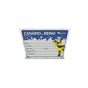 Placa de Identificação Canário do Reino